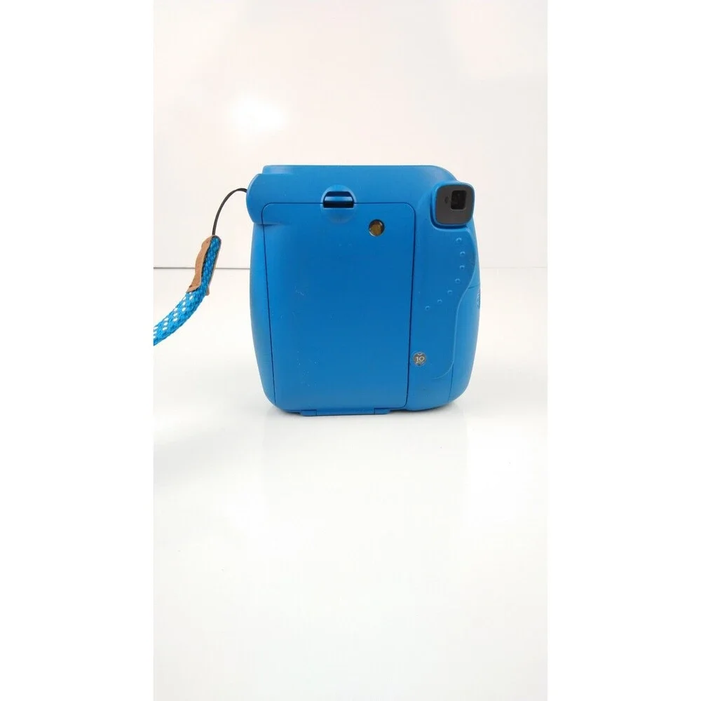 FujiFilm Instax Mini 9 instant Camera Blue Built In Selfie Mirror With Film